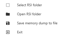 RapidSetup File Menu