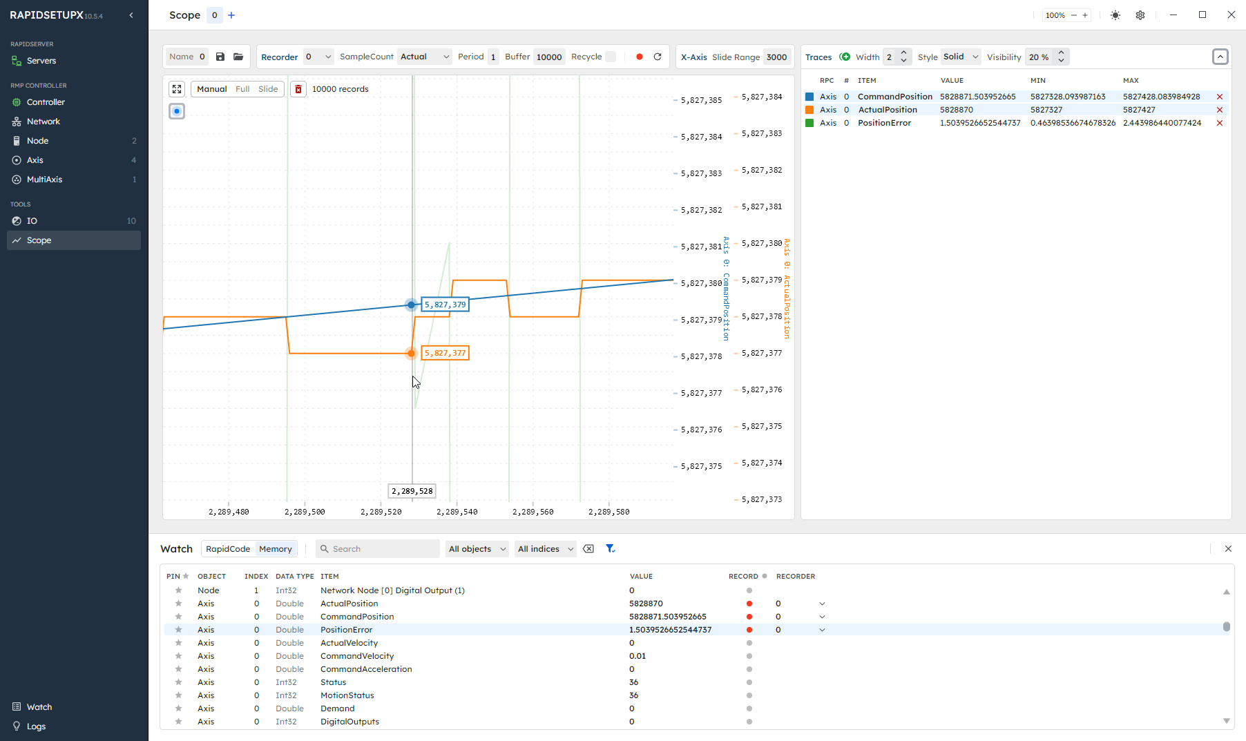 RapidSetupX Scope page