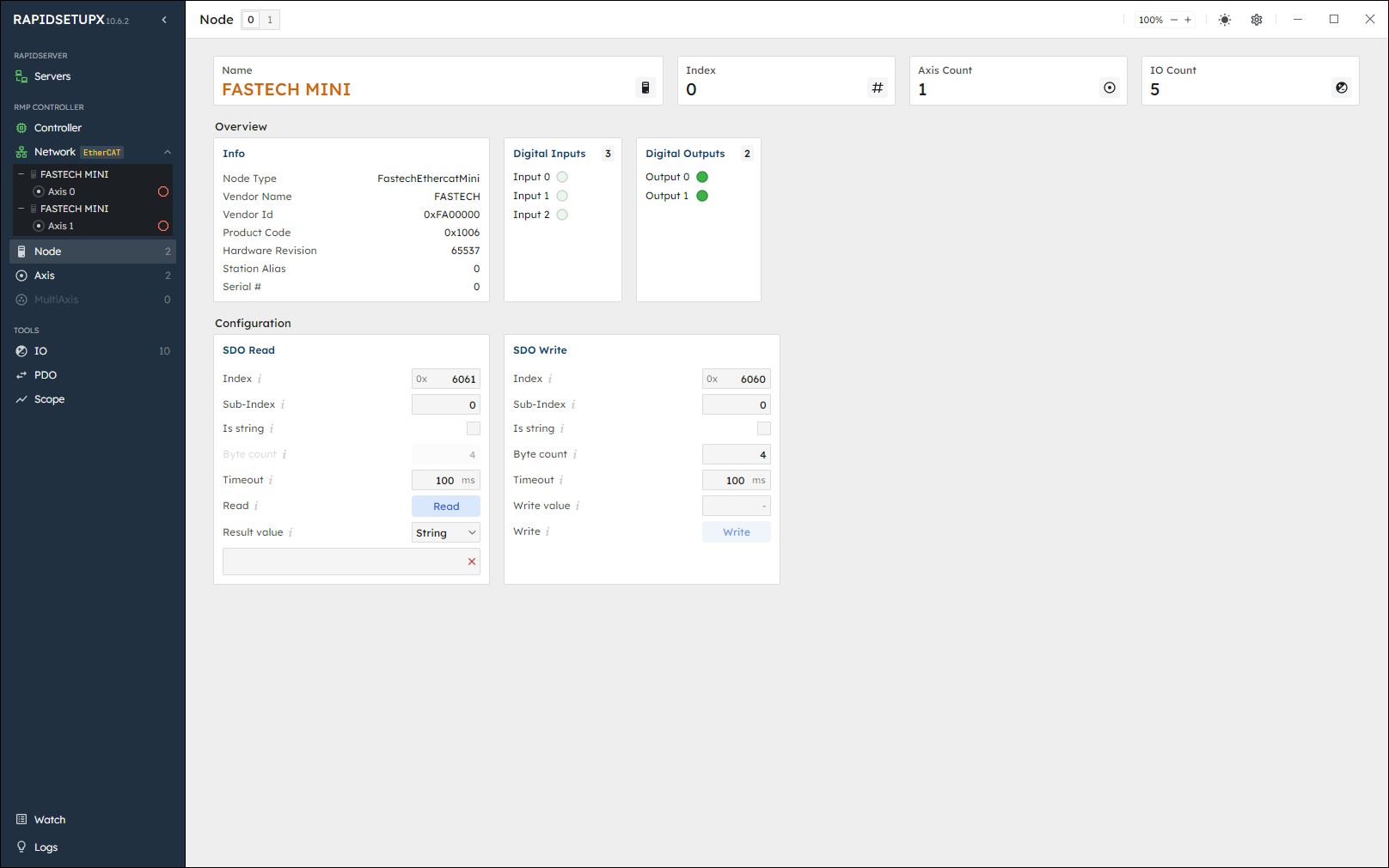 RapidSetupX Node Page