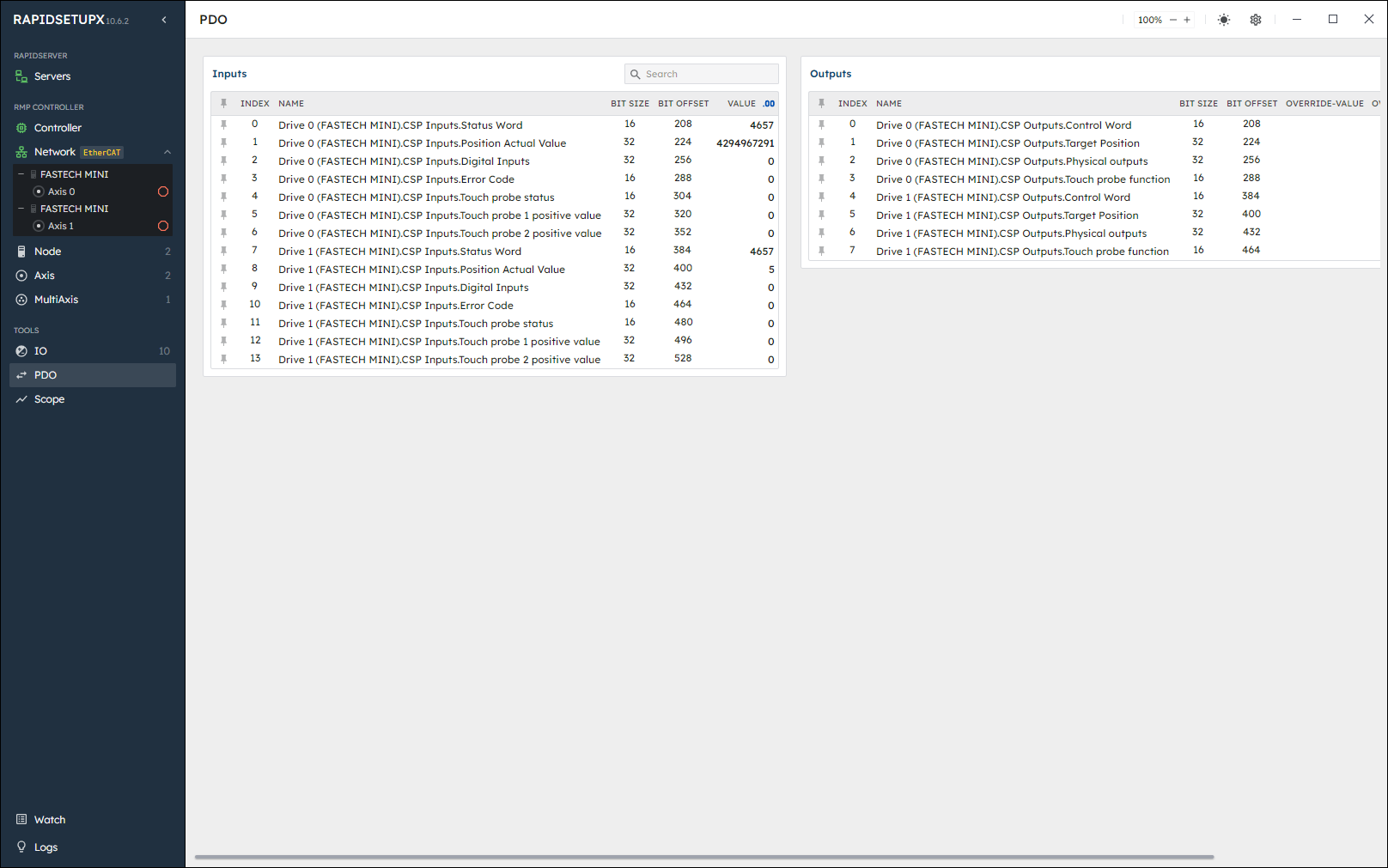 RapidSetupX PDO page